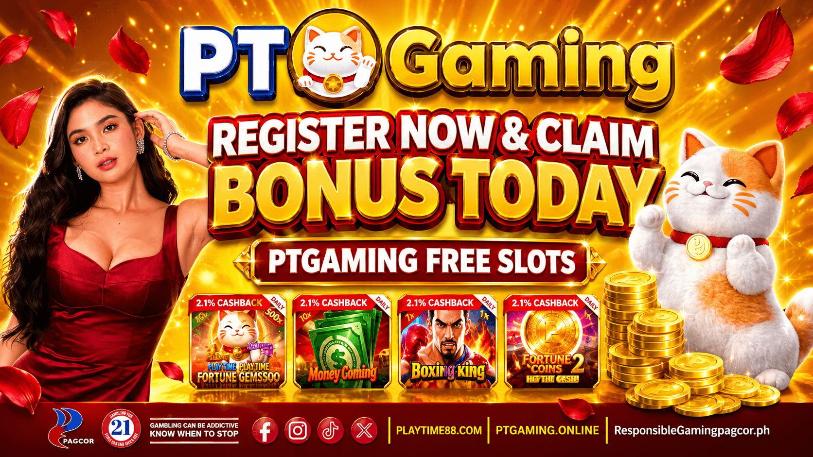 PTGaming Free Slots – Register Now & Claim Bonus Today